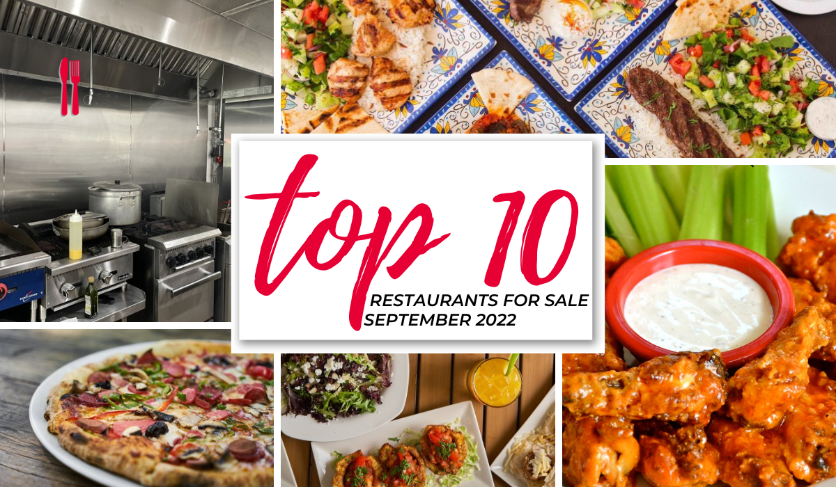 Top 10 Restaurants for Sale September 2022 Edition
